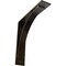 Ekena Millwork Morris Steel Bracket, Antiqued Brass 3"W x 14"D x 14"H BKTM03X14X14MOABS - alternate 1